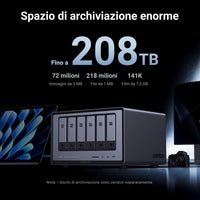 UGREEN NASync DXP6800 Pro with Expandable 8GB DDR5 Memory and 6-Bay, 160TB Massive Data Storage, equiped with 12th Gen 10-core Intel® Core™ Processor